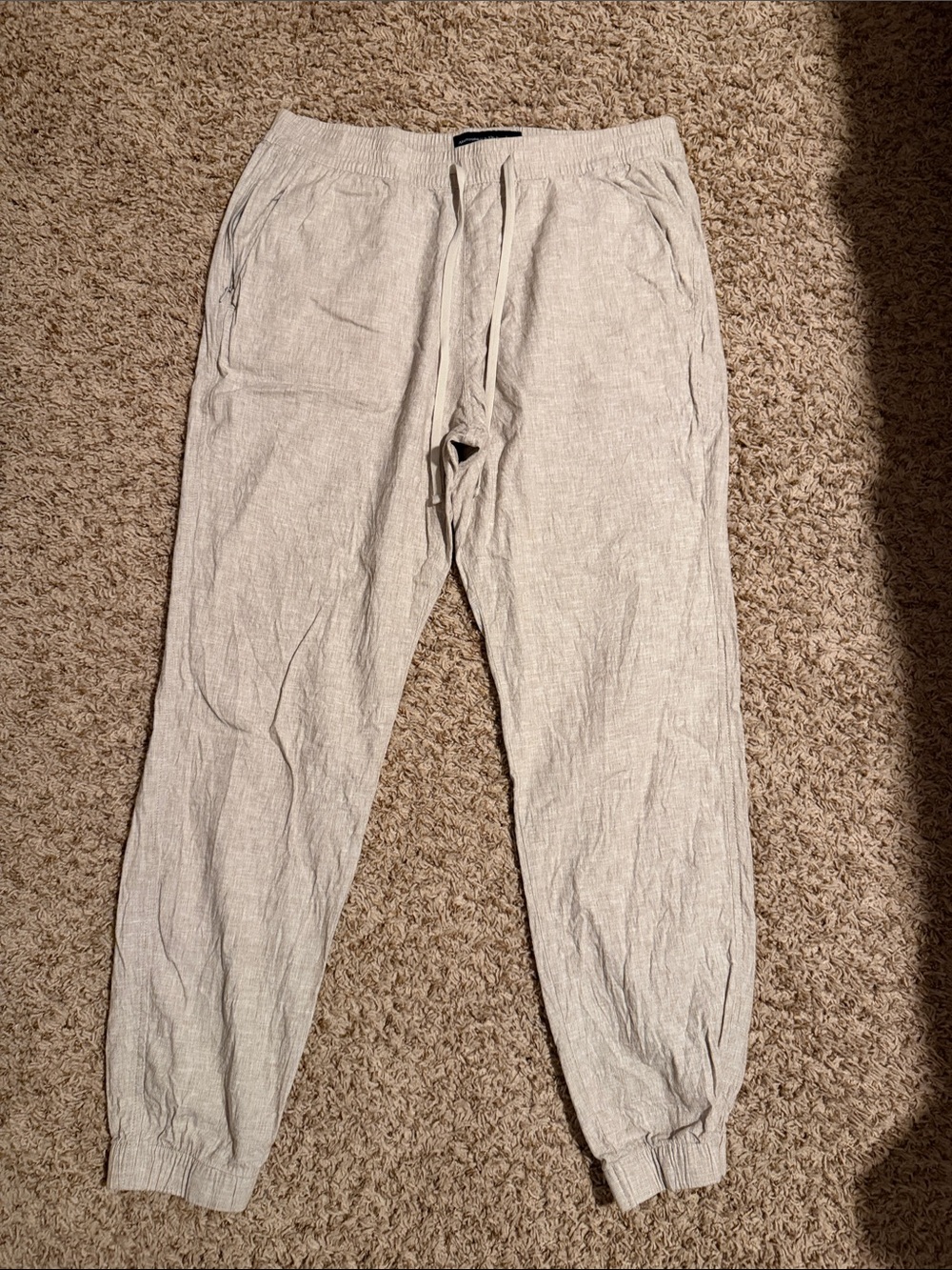 Abercrombie & Fitch Light Beige Men's Jogger Pants